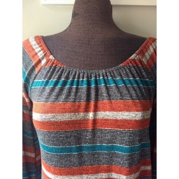 Emma Rose Stripe  Bell Sleeve Dress size Small - Picture 3 of 10